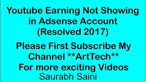 Estimated earnings not showing adsense: 0$ PROBLEM SOLVED ArtTech