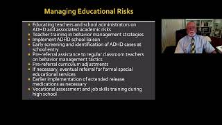 Life Course Outcomes of ADHD - Part 3 - Education, Employment, Money, & Driving