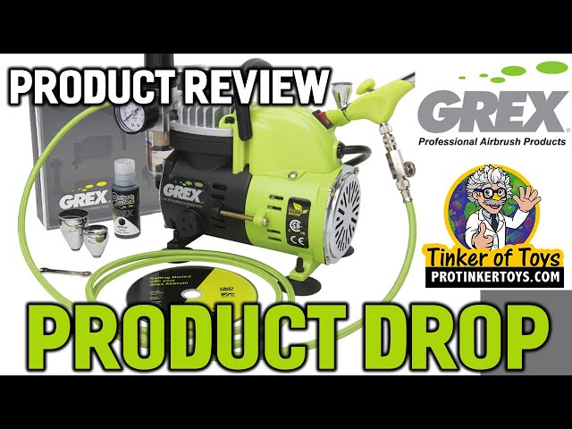 Grex GCK03 Airbrush Combo Kit with Tritium.TG3 Airbrush, AC1810-A Compressor