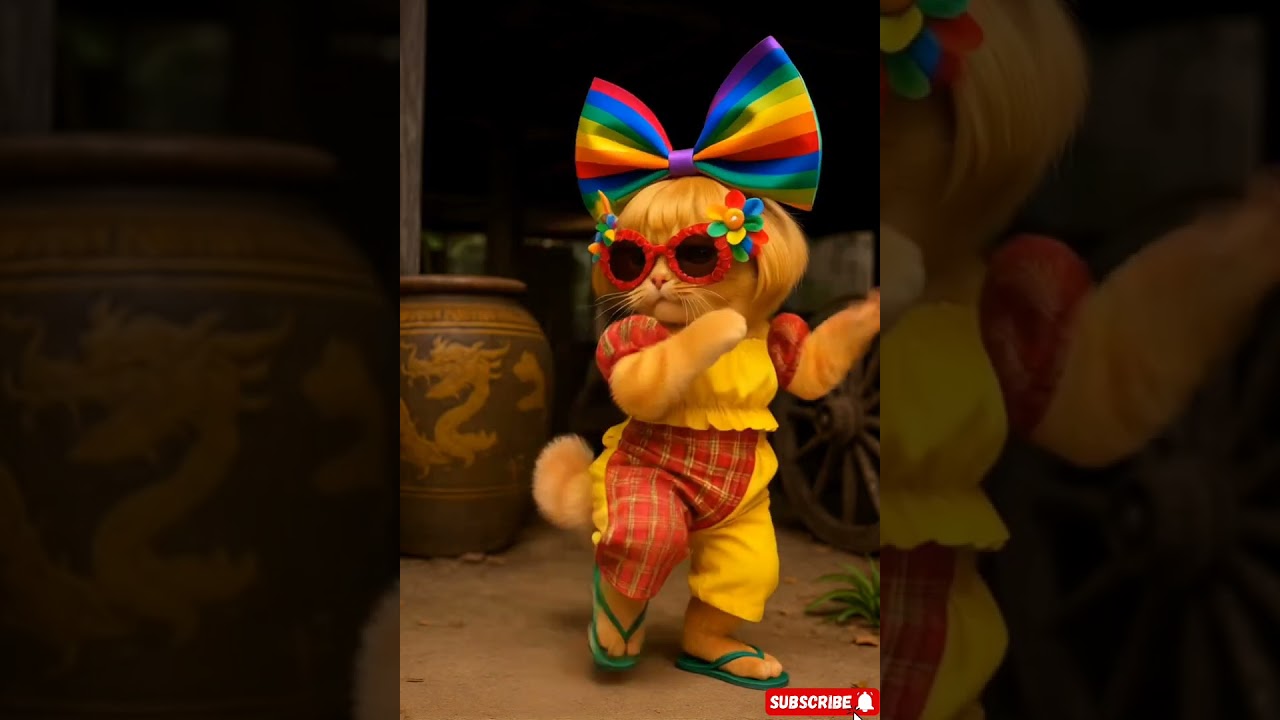 💃💃💃#cute #แมวน่ารัก #แมวส้ม#แมวตลก #cat #catfunnyvideo #amazing #funnycomedy