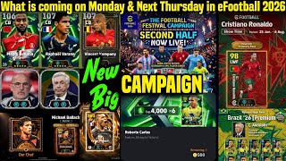Download lagu New Big Campaign: What is coming on Monday & Next Thursday in eFootball 2026, Free 1200 Coins & Epic