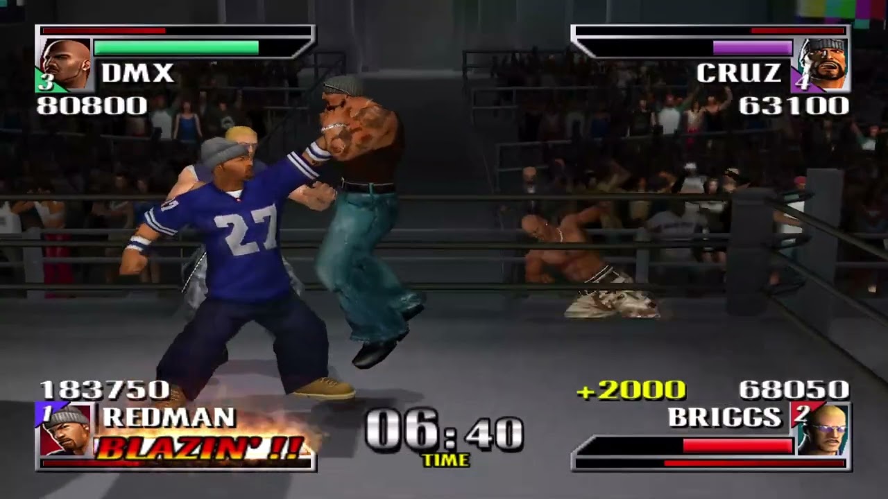 Redman & Briggs vs DMX & Cruz |Def Jam Vendetta| FIGHT 2