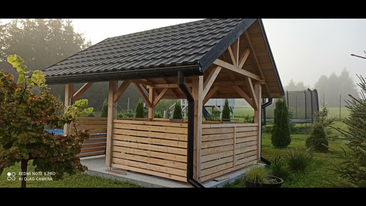 Nowoczesna pergola taras altana