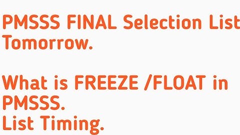 How do I have to provide confirmation on seat(FREEZE,FLOAT)/List Timing When it Will Be Released.
