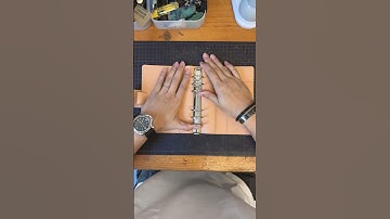 Behind the scenes: Installing Krause Rings on our Ring Organizers #leathercraft #journaling #planner