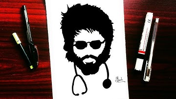 Drawing Kabir Singh (Shahid Kapoor) | Easy Drawing of kabir singh | timelapse