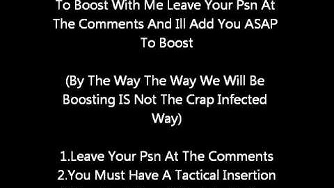 MW3 Boosting Lobby Ps3