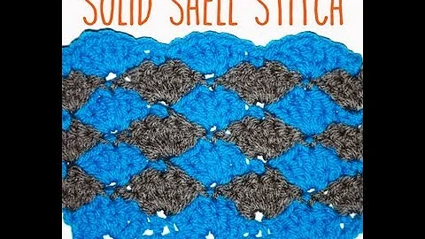 How to Crochet: Solid Shell Stitch
