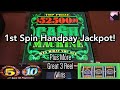 HANDPAY JACKPOT on My First Spin Ever on High Limit Cash ...