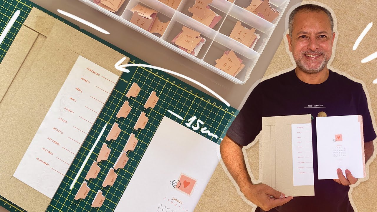 COMO FAZER DIVISÓRIAS COM ABAS (GABARITO SIMPLES)! Para Planner, Agenda e Cadernos | Liv Papelaria