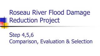 roseau river flood damage reduction project