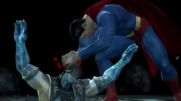 Mortal Kombat Vs DC Universe - All Character Fatalities And Heroic Brutaities On Sub-Zero