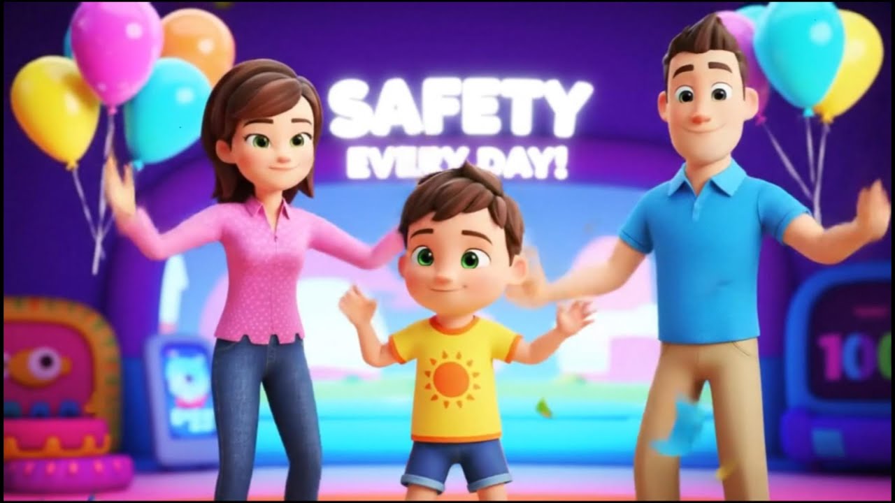 🛡️“Safety Song for Kids | Wash ✋, Brush 🦷, Cross  🛣️” 