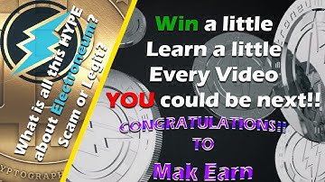 Free Bitcoin Giveaway Every Video/Electroneum Brings Mining To Your Smart Phone/Legit Or Scam?
