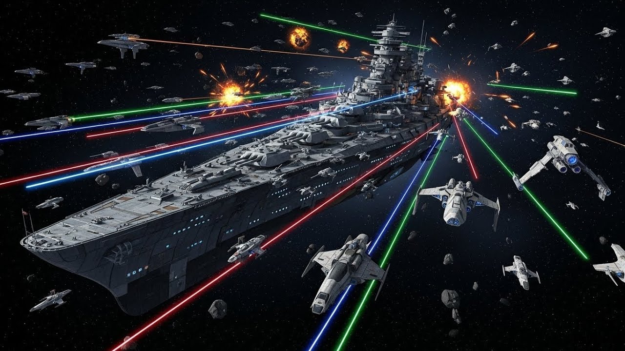 Cuando apareció la nave insignia humana, el silencio se extendió por las estrellas | HFY