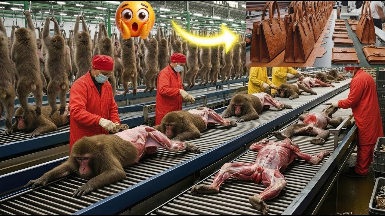 Inside the Monkey-Pattern Leather Factory: Full Process From Raw Material to High-End Luxury Bags