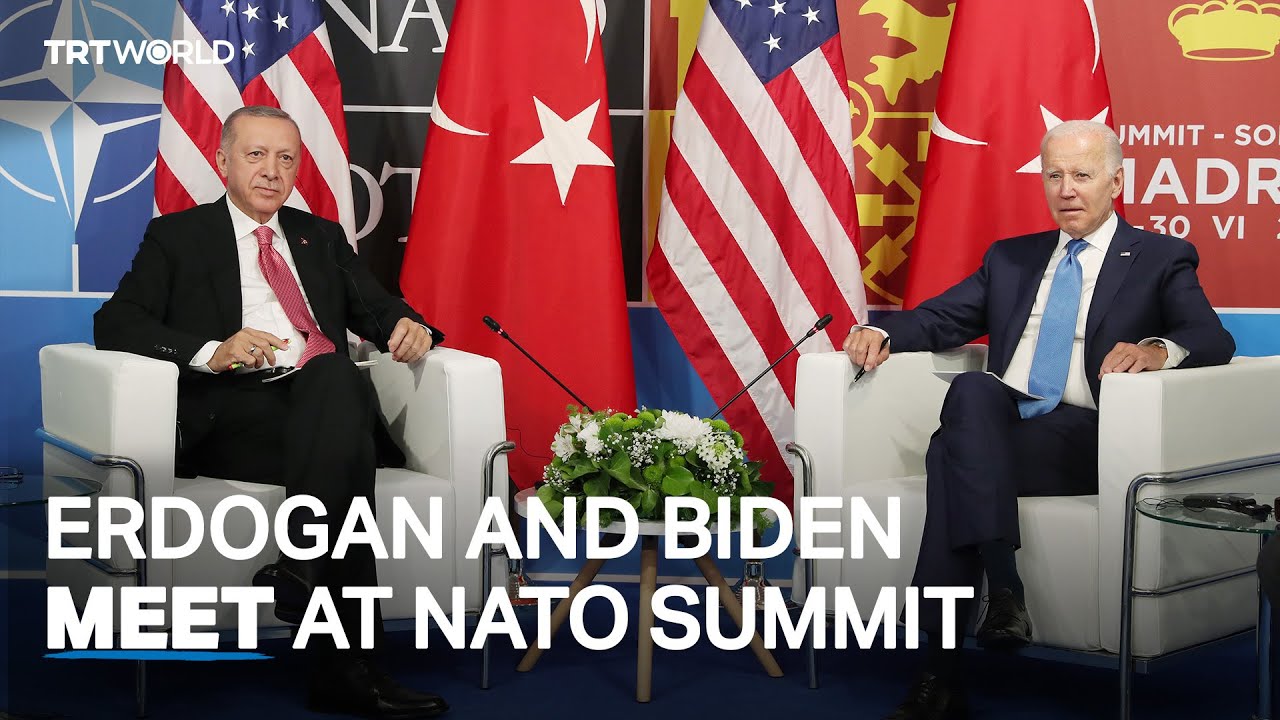 Türkiye’s President Erdogan and his US counterpart Biden meet in Madrid