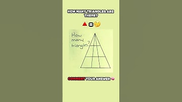 How Many Triangles do you see? 🔺 #shorts