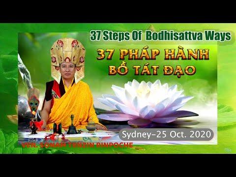 37 STEPS OF BODHISATTVA WAYS- 37 Pháp Hành Bồ Tát Đạo-Ven. Sonam Tenzin Rinpoche-Sydney- 25 Oct.2020