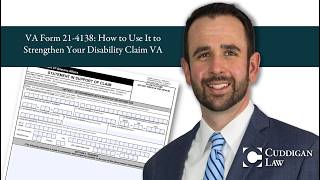 VA Form 21-4138 How to Strengthen Your Disability Claim VA