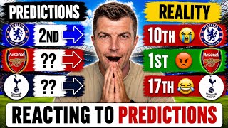 Reacting to My Premier League Predictions 25/26 😱