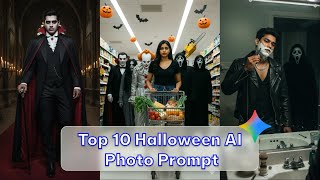 Top 10 Gemini Halloween AI Photo Prompt | Halloween Costumes Ideas for Man and Women screenshot 5