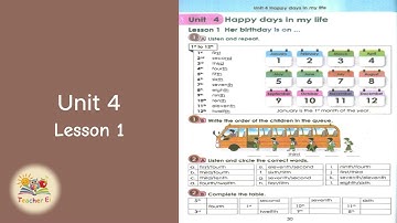 Grade 4 | English Unit 4 | Lesson 1 | Happy Days In My Life