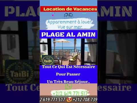 ? PLAGE ALAMIN. LOCATION DE VACANCES. APPARTEMENT DU LUXE À LOUER. TRÈS BIEN ÉQUIPÉ ?