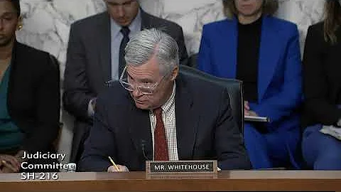 Sen. Whitehouse Remarks on Subpoenas in the Judiciary Committee's Supreme Court Ethics Investigation