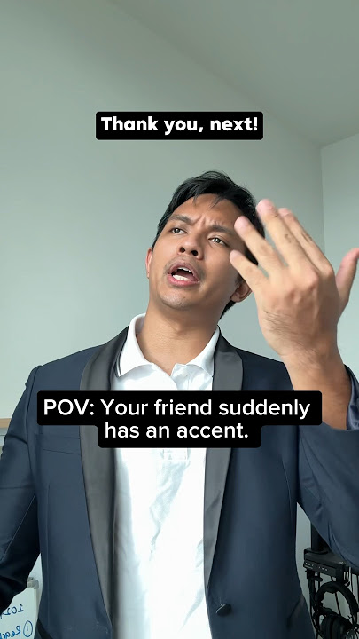 This is for that one friend who goes overseas for 1 week & suddenly come back with an accent 💀😂