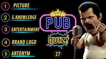 Virtual Pub Quiz Showdown: Test Your Knowledge! Pub Quiz 6 Rounds. No 27