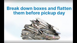 Ready: Flatten cardboard