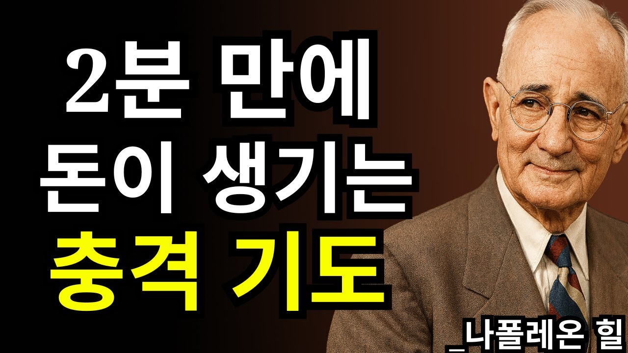 2분 안에 돈이 들어오는 기도, 아무도 안 알려준 비밀 | 나폴레온 힐