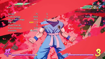 Dragon Ball FighterZ - Base Goku/Nappa/Tien 1-bar start 2H sparking ToD combo