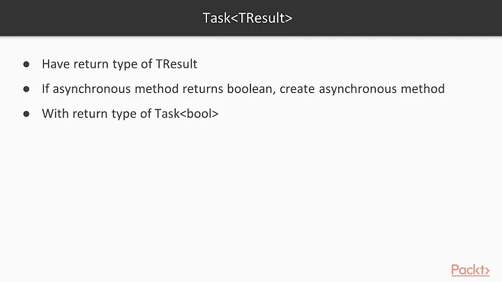 C# 7 and .NET Core Solutions: Return Types of Asynchronous Functions | packtpub.com