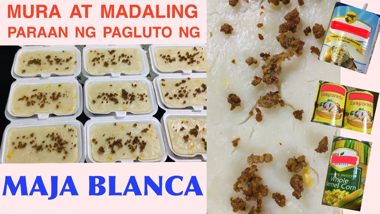 HOW TO COOK MAJA BLANCA? YouTube