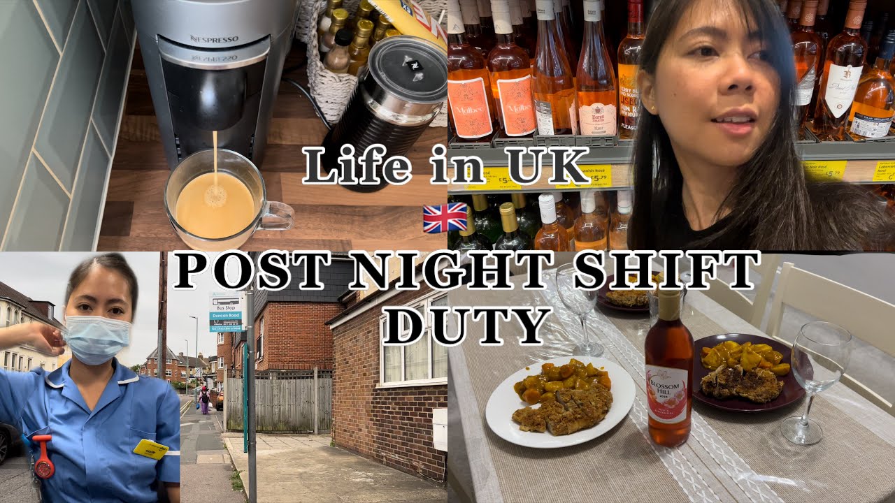 Life in UK : From night shift duty 🌙 | UkRN | My routine after a night shift