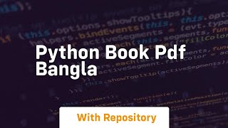 python book pdf bangla