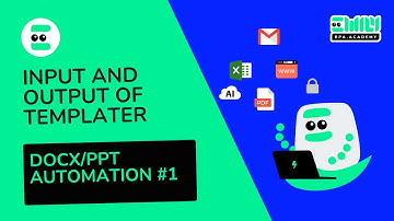 Input and Output of TEMPLATER. DOCX/PPT Automation #1 ｜ EMILY.RPA Academy #AI #SOFTWARE