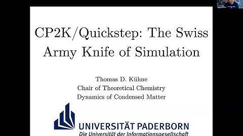 CP2K/QuickStep: The Swiss Army Knife of Simulation