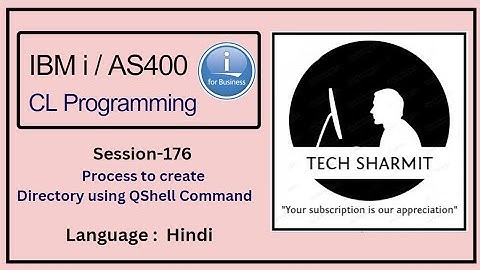 Creating directory using Qshell commands mkdir | ibmi training | as400 tutorial | as400 | ibm clle |
