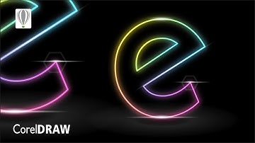 Neon Glowing Effect Video Corel Draw Tutorial for Beginners in Urdu