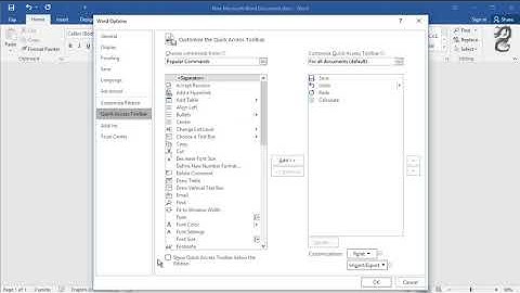 How to show or hide Quick Access Toolbar below the Ribbon in  Office