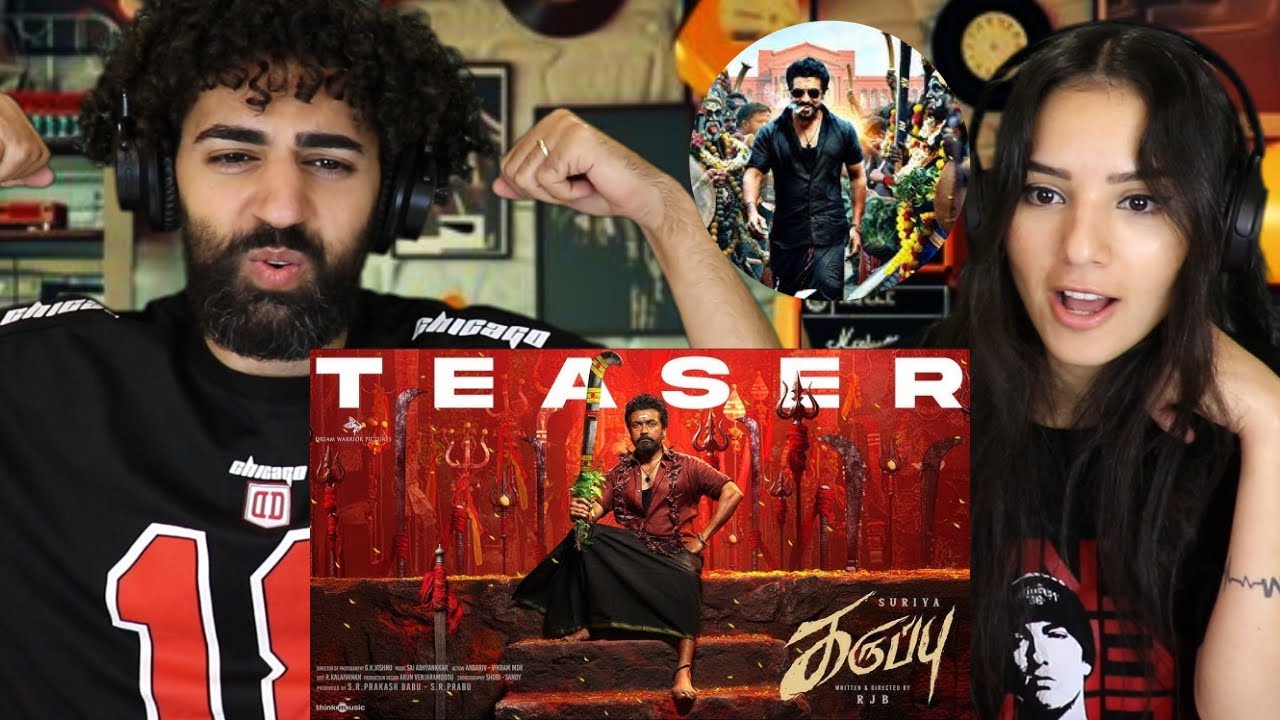 🇮🇳 Reacting to Karuppu (Tamil) - Teaser | Suriya | RJB | Trisha | (Reaction)