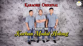 KARAOKE KORBAN MODAL HOLONG || NAGABE TRIO || OFFICIAL VIDEO KARAOKE
