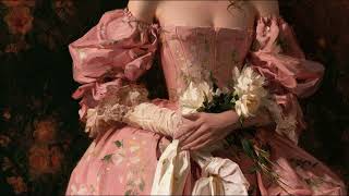 Victorian Lady in Elegant Dress 🎀 4K TV Art Vintage Fashion Painting, Classic Screensaver Wallpaper