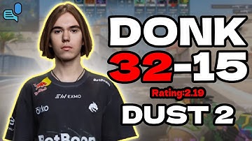 🔥donk (32-15) | Rating 2.19 | +VOICE dust2 FACEIT EU Ranked | Oct 21, 2025