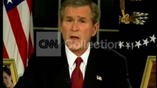 BUSH ANNOUNCE IRAQ WAR