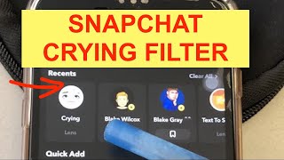 CRYING FILTER SNAPCHAT TUTORIAL | How To Get Snapchat Crying Filter? | Sad Face Filter Snapchat screenshot 3
