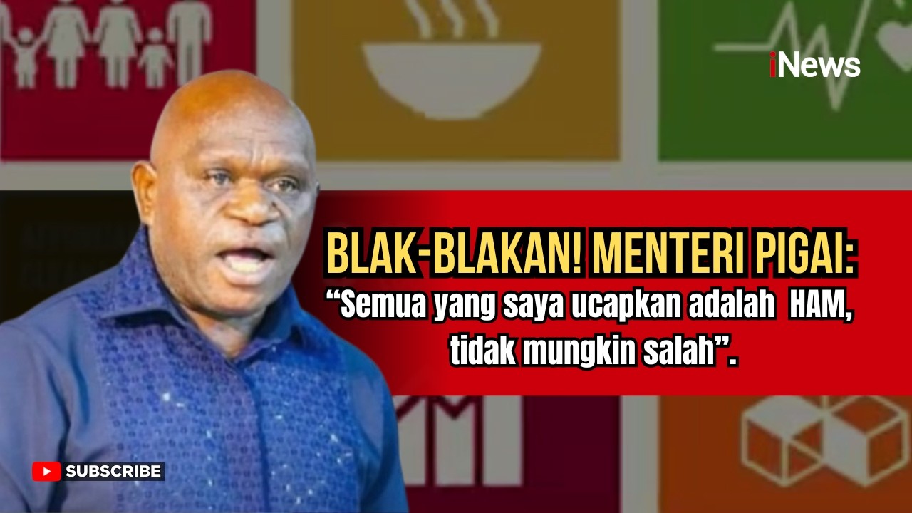 Menteri Pigai Ngaku Paham HAM sejak Usia 5 Tahun: Saya Tak Pernah Salah | iNews Terkini